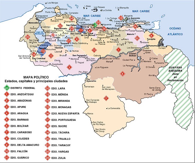¿Cuántas capitales tiene Venezuela?